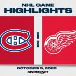 NHL Highlights | Canadiens vs. Red Wings - October 9, 2025