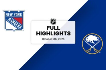 NHL Highlights | Rangers vs. Sabres | October 09, 2025