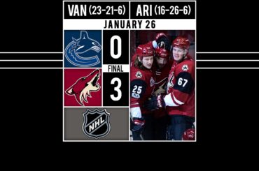Today Sports - Coyotes Skate Past Canucks | HIGHLIGHTS: Lawson Crouse opens the scoring in