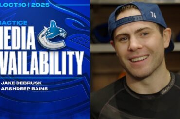 Arshdeep Bains & Jake DeBrusk Availabilities (Oct. 10, 2025)