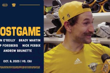 O’Reilly, Martin, Forsberg, Perbix & Brunette - Postgame: Oct. 9, 2025