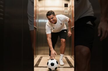 What did Ronaldo do with the elevator 😂⚽💀  #shorts #ronaldo