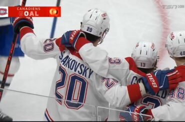 But des Canadiens (Juraj Slafkovsky) vs Red Wings - 9 octobre 2025