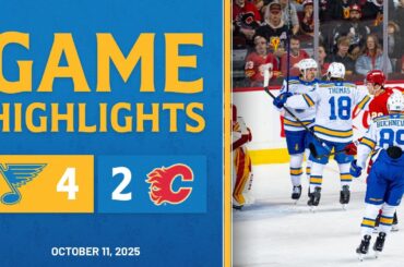 Game Highlights: Blues 4, Flames 2