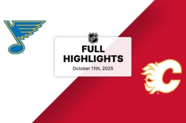 NHL Highlights | Blues vs. Flames | October 11, 2025