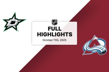 NHL Highlights | Stars vs. Avalanche | October 11, 2025