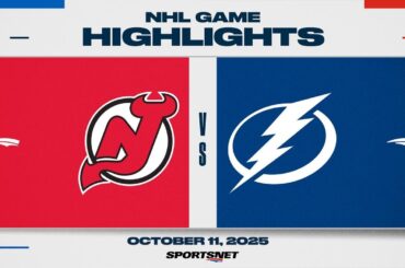 NHL Highlights | Devils vs. Lightning - October 11, 2025