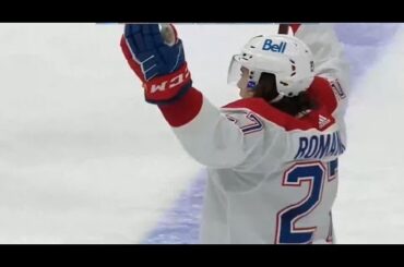 NHL Season 2021 - Alexander Romanov 1st career NHL goal - Canadiens @ Oilers