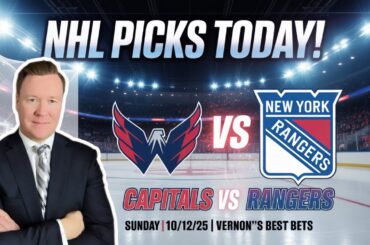 NHL Picks TODAY! Washington Capitals vs New York Rangers - NHL Pick Today l Sunday 10/12/25