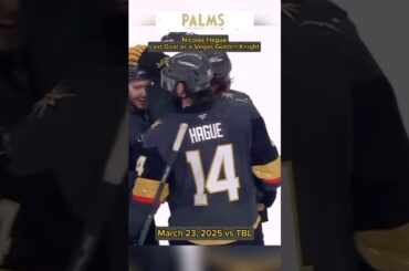 Nicolas Hague (traded to Nashville) - Last Goal as a Vegas Golden Knight #hockey #nhl #nashville