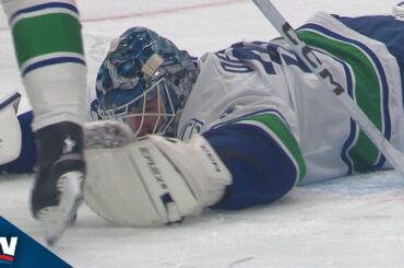 Canucks' Thatcher Demko Absolutely Robs Leon Draisaitl At The Doorstep