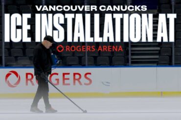 Canucks Ice Installation at Rogers Arena