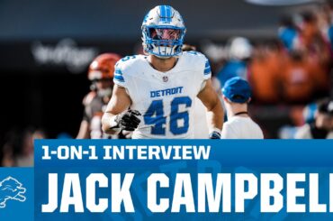 Detroit Lions Linebacker Jack Campbell  | 1-on-1 with Dannie Rogers