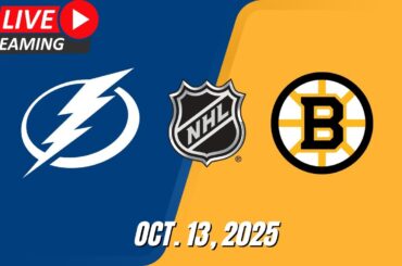 NHL LIVE! Boston Bruins vs Tampa Bay Lightning | Regular Season 2025 | October 13, 2025 | Full Game