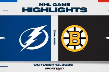 NHL Highlights | Lightning vs. Bruins - Oct 13, 2025