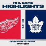 NHL Highlights | Red Wings vs. Maple Leafs - Oct 13, 2025