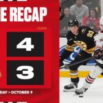 Blackhawks at Bruins Game Highlights | 10.9.25