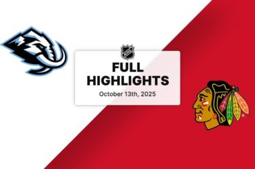 NHL Highlights | Mammoth vs. Blackhawks | October 13, 2025