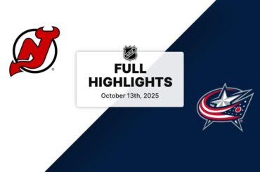 NHL Highlights | Devils vs. Blue Jackets | October 13, 2025