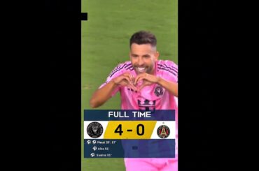 Inter Miami vs Atlanta united Highlights (4-0) | Messi brace, Jordi Alba last goal & Assist #messi