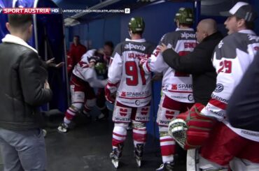 DeSousa und Zanoski lassen in der Interviewzone die Fäuste fliegen