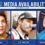 NYR vs EDM: Noah Laba, J.T. Miller & Braden Schneider Pregame Media Availability | Oct. 14, 2025