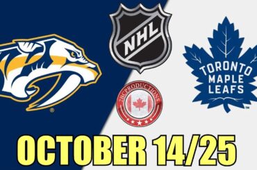 Toronto Maple Leafs vs Nashville Predators October 14 25 w/Superbman