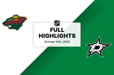 NHL Highlights | Wild vs. Stars | October 14, 2025