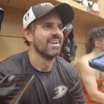 Alex Killorn, Mason McTavish on Ducks opening road trip; Killorn on the Coach Bombay victory jacket
