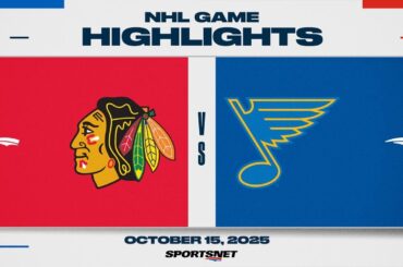 NHL Highlights | Blackhawks vs. Blues - October 15, 2025