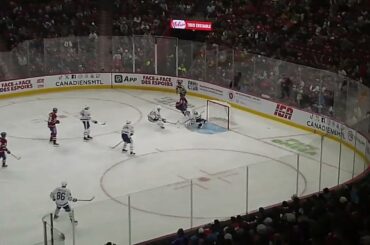 Toronto Maple Leafs' Vyacheslav Peksa makes a big save vs. Montreal Canadiens' Filip Mesar 9/14/25