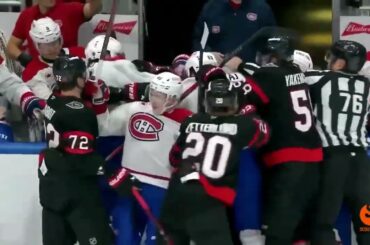 Ottawa Senators, Montreal Canadiens Rack Up 150 PIM in Quebec City