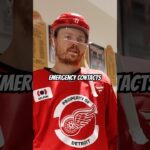 Which teammate would the Detroit Red Wings pick as their emergency contact?