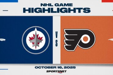 NHL Highlights | Jets vs. Flyers - October 16, 2025