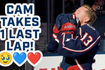 Cam Atkinson Takes FINAL LAP As A Blue Jacket! 🥹💙❤️