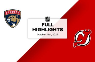 NHL Highlights | Panthers vs. Devils | October 16, 2025