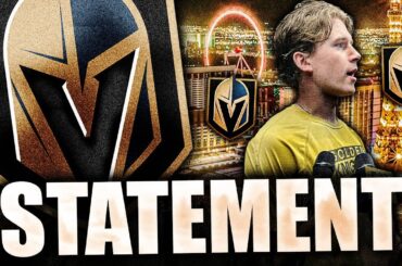 VEGAS GOLDEN KNIGHTS OFFICIALLY SIGN CARTER HART & RELEASE STATEMENT
