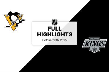 NHL Highlights | Penguins vs. Kings | October 16, 2025