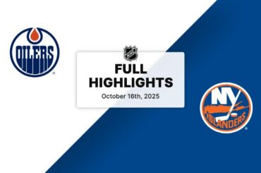 NHL Highlights | Oilers vs. Islanders | October 16, 2025