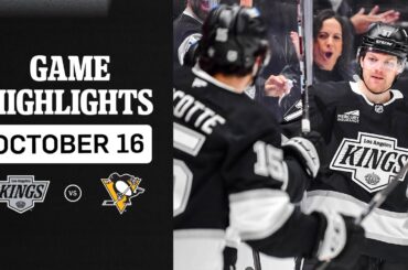 HIGHLIGHTS: LA Kings vs Pittsburgh Penguins | 10.16.25 NHL Regular Season