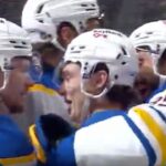 Sabres' Quinn Scores After A Wacky Bounce Off The Boards vs. Senators