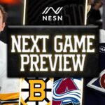 NEXT GAME PREVIEW: Boston Bruins vs. Colorado Avalanche | 10/17/2025