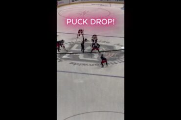 Columbus Blue Jackets Home Opener PUCK DROP! CBJ vs. New Jersey Devils. #nhl #columbusbluejackets