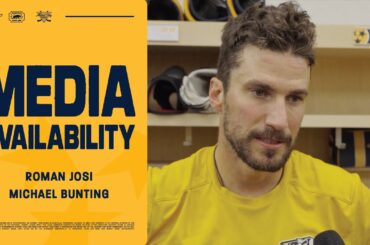 Roman Josi & Michael Bunting Media Availability: Oct. 17, 2025