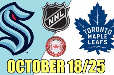 Toronto Maple Leafs vs Seattle Kraken October 18 25 w/Superbman