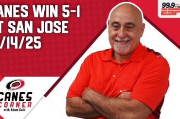 Canes get 16 saves from Brandon Bussi in 5-1 win over Sharks