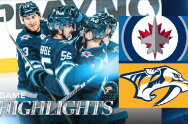 Winnipeg Jets vs. Nashville Predators - Game Highlights