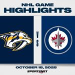 NHL Highlights | Predators vs. Jets - October 18, 2025