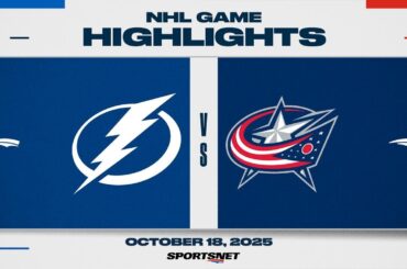 NHL Highlights | Blue Jackets vs. Lightning - October 18, 2025