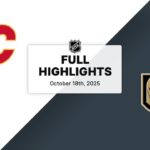 NHL Highlights | Flames vs. Golden Knights | October 18, 2025